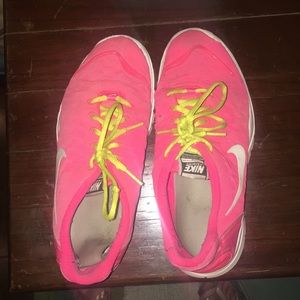 Hot Pink Nike Tennis Shoes